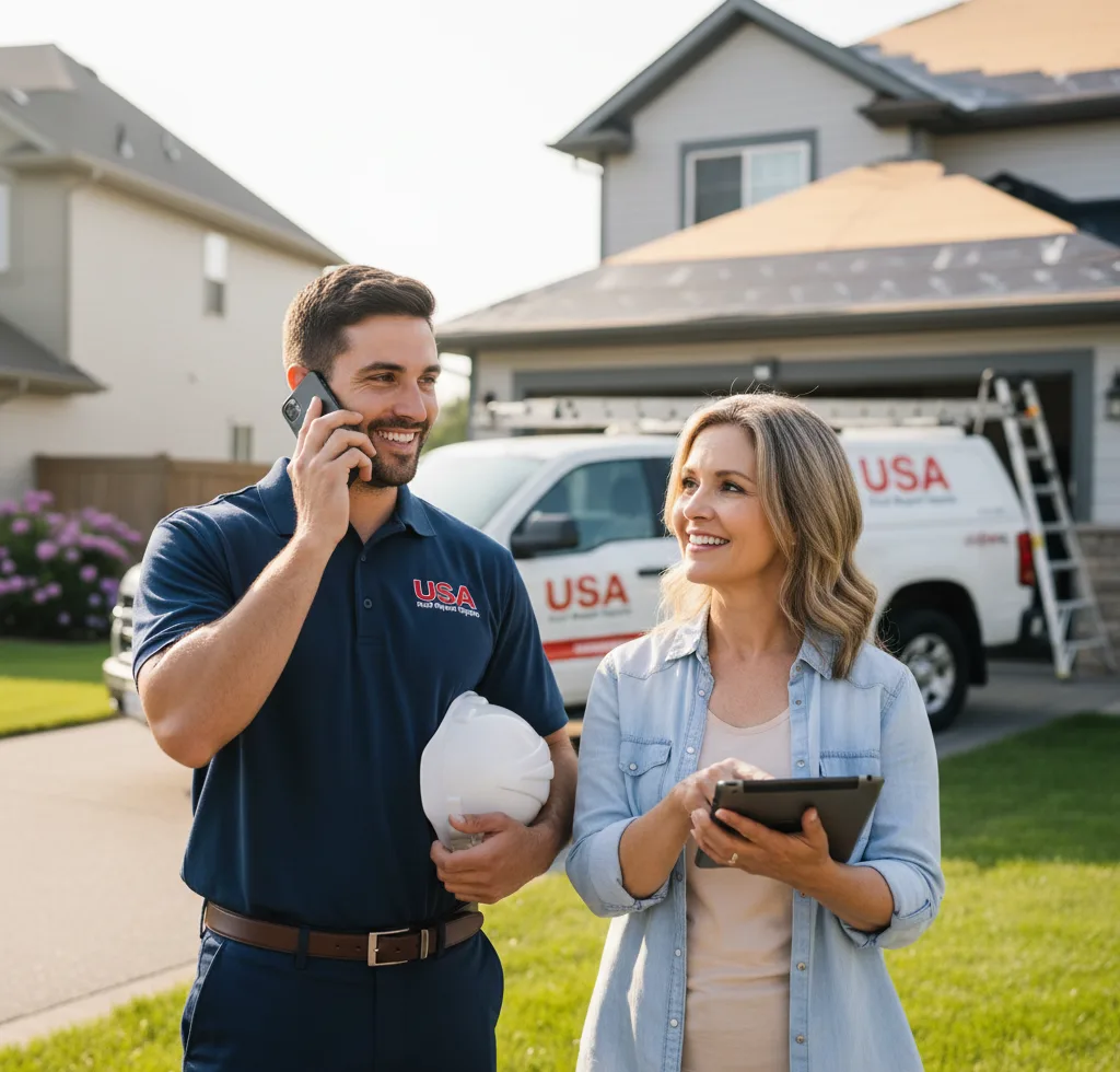 USA Roof Repair Experts customer support in Troup